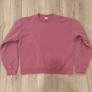 Aritzia Frozen Berry Cozy Sweatfleece Perfect Crew Sweatshirt